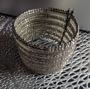 Silver Beaded Bracelet